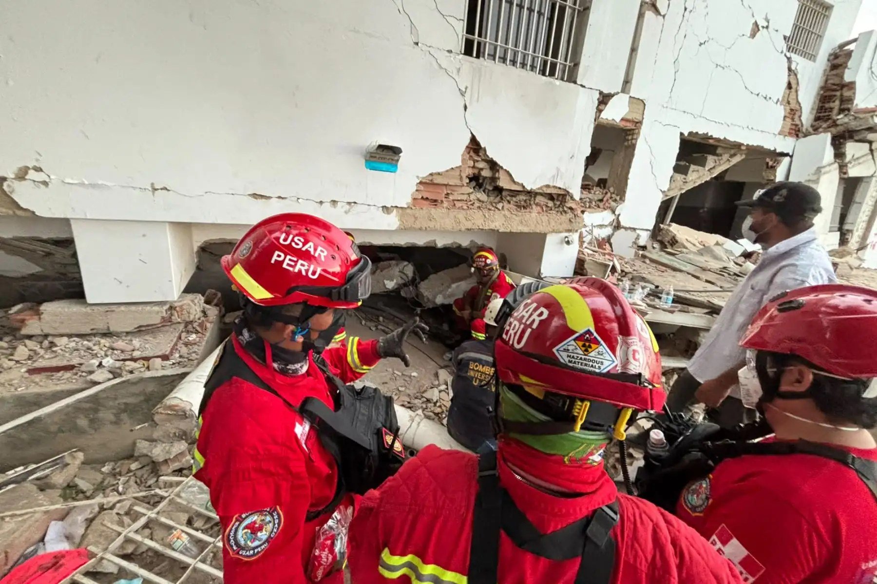 Bomberos USAR del Perú, en alerta para apoyar tras terremoto en Colombia